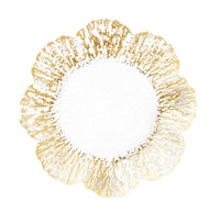 Rufolo Glass Canape Plate | Gold