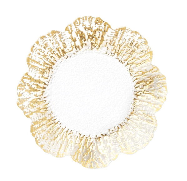 Rufolo Glass Canape Plate | Gold