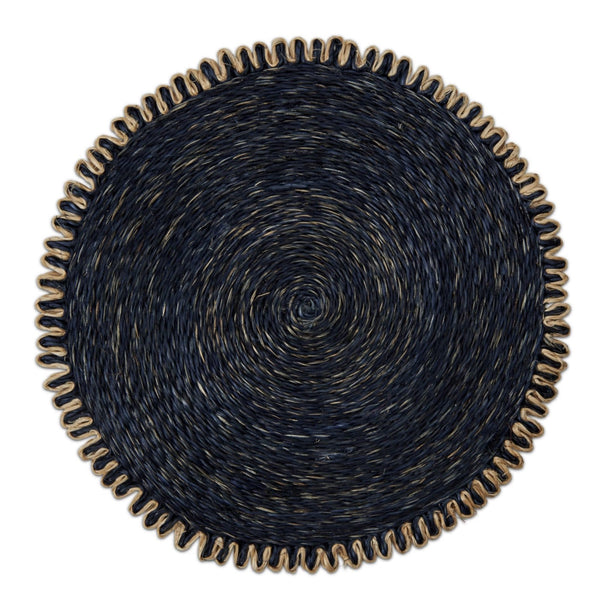 Cottage Abaca Placemat Navy