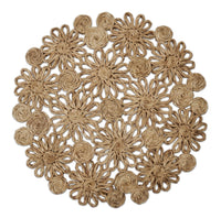 Floral Abaca Placemat Natural