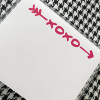 Luxe XOXO Arrow Notepad