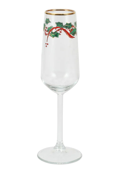 Holly Champagne Flute
