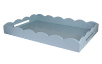 26 X 17 Scalloped Tray | Denim