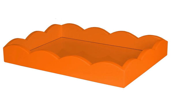 Small Scalloped Edge Tray | Orange