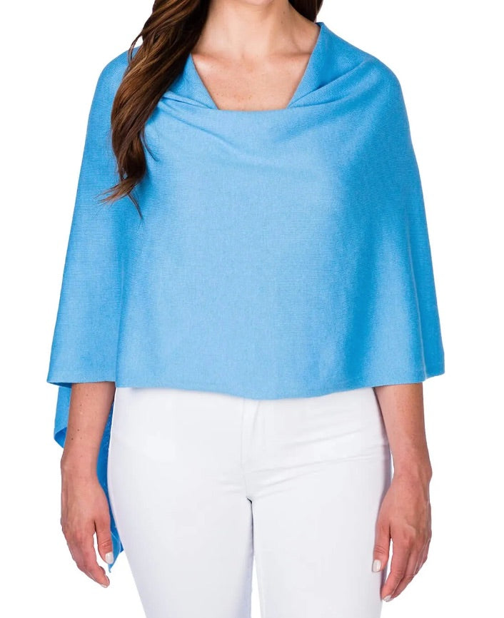Cotton Cashmere Topper | Cerulean – Peachtree Place