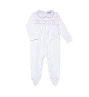Nella Girl Smocked Footie | 6-9m