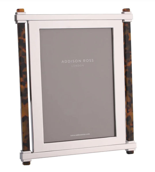 Tortoiseshell & Silver Pillar Frame | 5 x 7