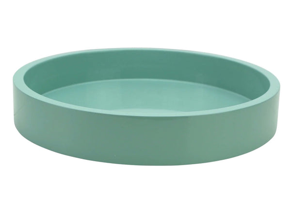 Small Straight Sided Round Tray | Eau De Nil