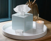 20" Round Lacquer Tray | White