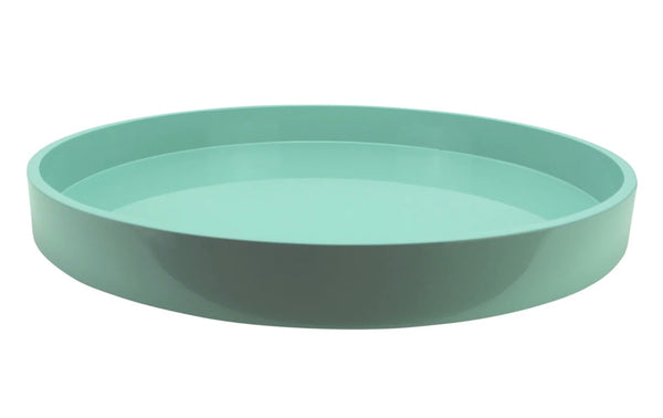 Large Straight Sided Round Tray | Eau De Nil