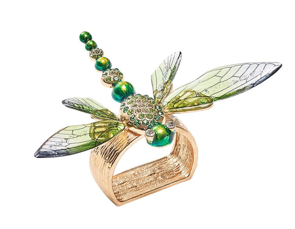 Dragonfly Napkin Ring |  Green
