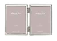Fine Edged Silver Double Frame | 4x6