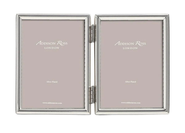 Fine Edged Silver Double Frame | 4x6