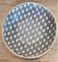 Medium Serving Bowl |  Checker Charcoal