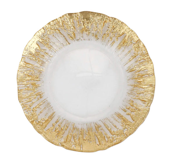 Rufolo Glass Brushstroke Salad Plate