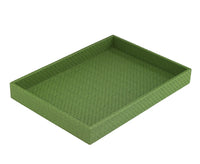 Wicker Rectangular Tray | Grass