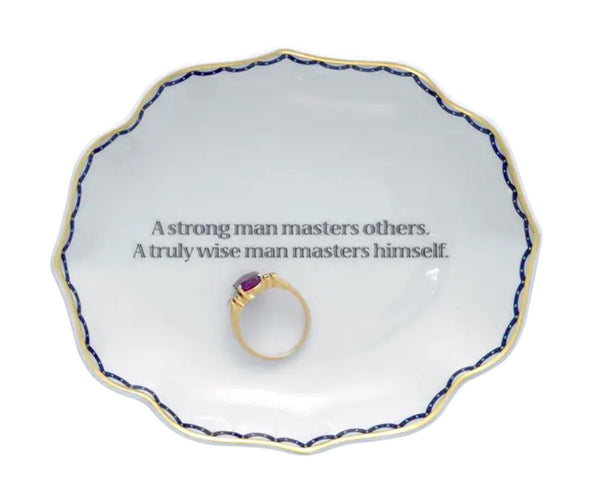 A Strong Man Masters Others Ring Tray