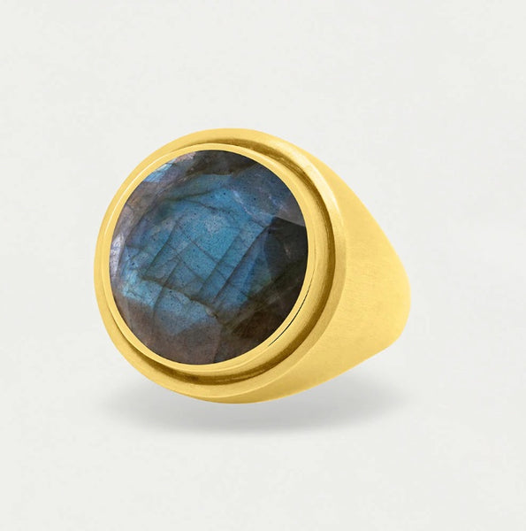 Signet Ring Labradorite | Size 7