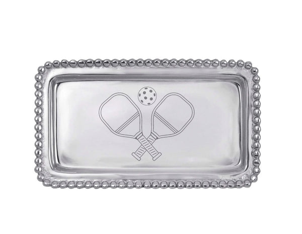 Pickleball Beaded Statement Tray