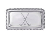 Golf Clubs Beaded Statement