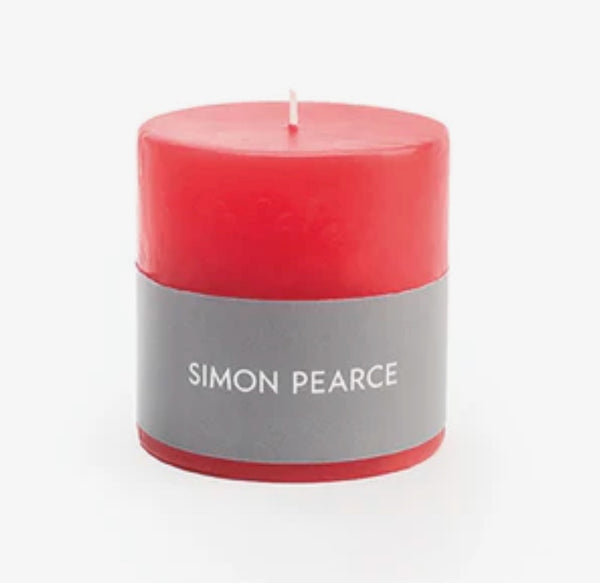 Holiday Red Pillar Candle | 3X3