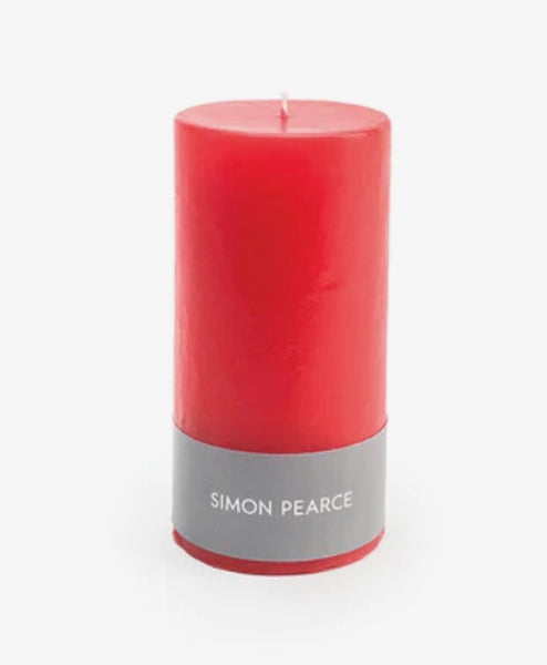 Holiday Red Pillar Candle | 3X6