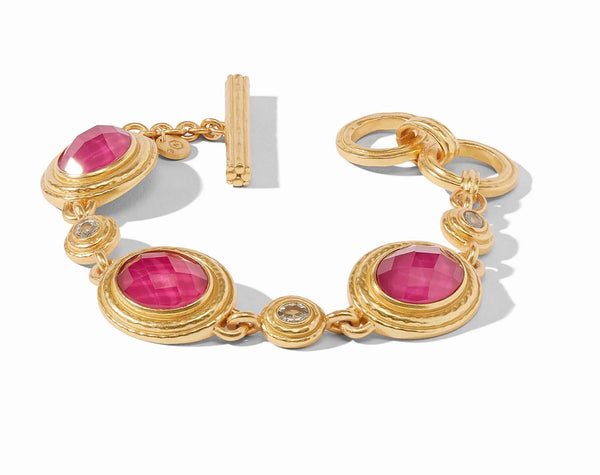 Tudor Stone Bracelet | Iridescent Raspberry