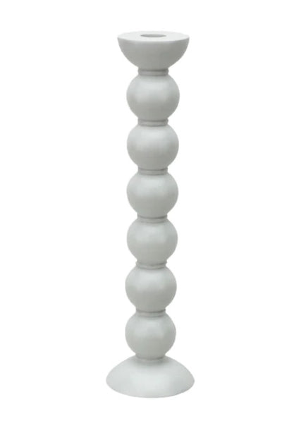 Extra Tall Bobbin Candle Stick | White
