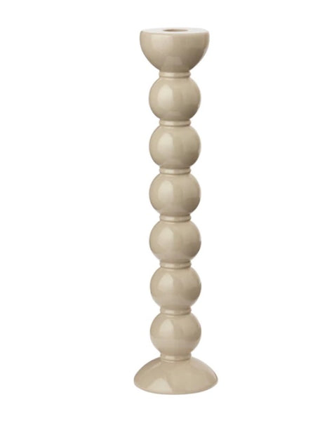 Extra Tall Bobbin Candle Stick | Cappuccino