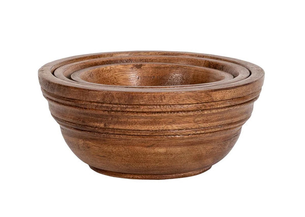 Bilbao Wood Nesting Bowls | Set of 3