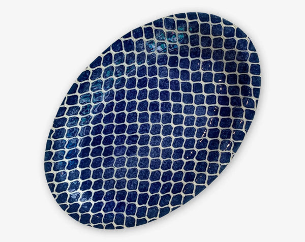 Banquet Oval Platter | Taj Cobalt