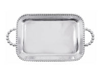 Pearled Service Tray Engraved
