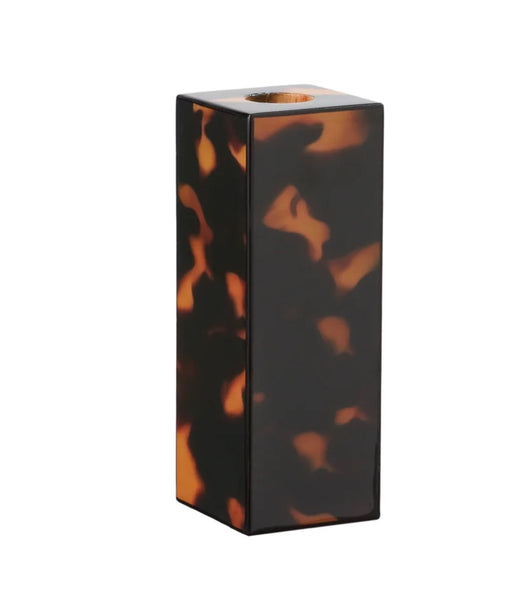Faux Tortoiseshell Candlestick