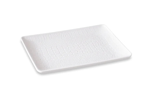VIDA Croc Medium Rectangular Tray | White