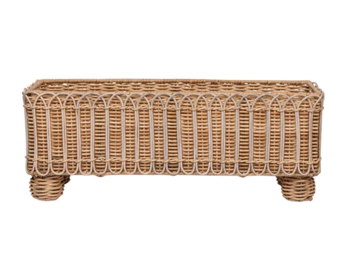 Provence Rattan Rectangular Planter – Peachtree Place