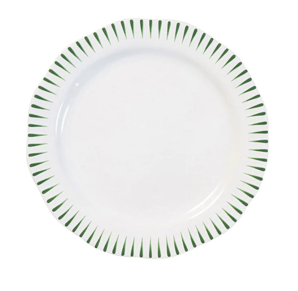 Sitio Dinner Plate Stripe | Basil