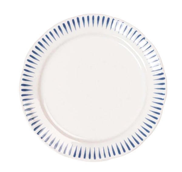 Sitio Dinner Plate Stripe | Delft Blue