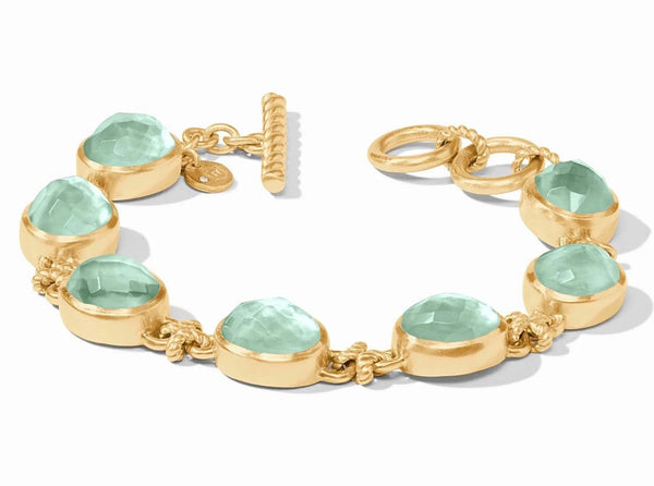 Nassau Demi Stone Bracelet | Iridescent Aquamarine Blue