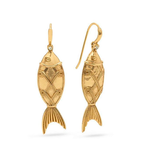 Poisson Drop Earrings | Gold