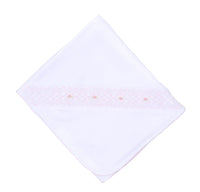 Lily & Lucas Smocked Receiving Blanket | Pink