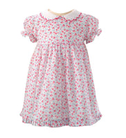 Scalloped Collar Floral Dress | 12m