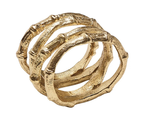 Bamboo Napkin Ring | Gold