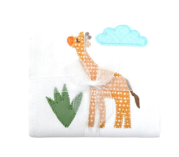 Burp Pad Giraffe Applique