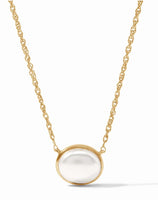 Nassau Solitaire Necklace | Pearl