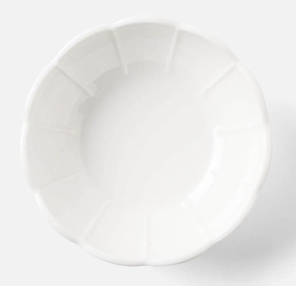 Iris Scallop Cereal  Bowl | White
