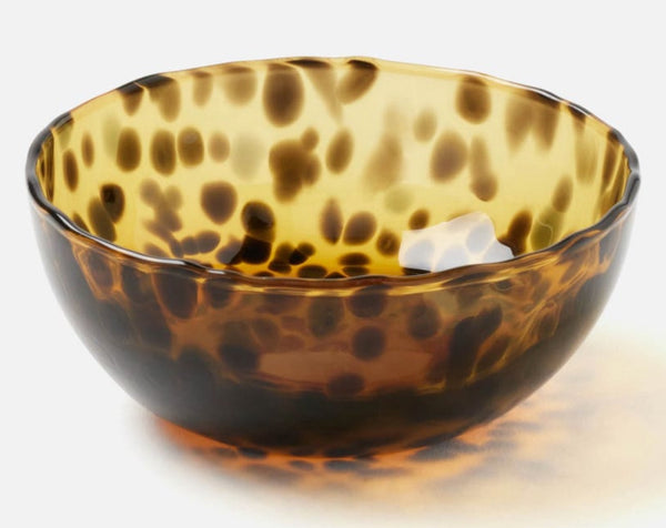 Andrew Small Glass Bowl |Tortoise