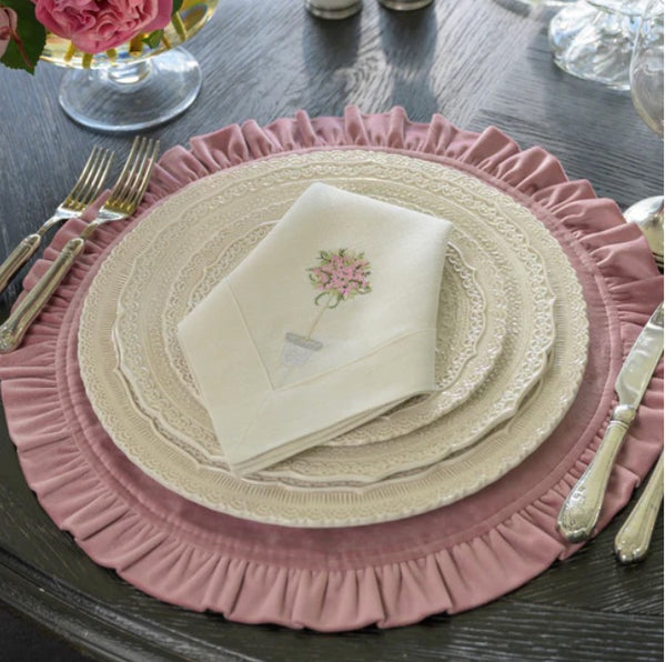 Pink Topiary Napkin