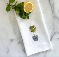 Lemon Topiary Towel