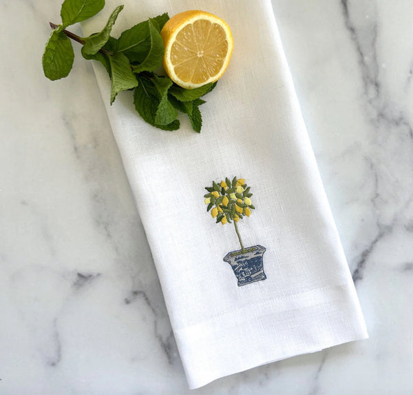 Lemon Topiary Towel