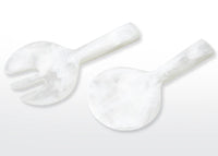 Short Handle Servers | White Swirl